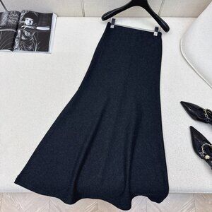 Brunello Cucinelli New High-Waisted Slit Skirt